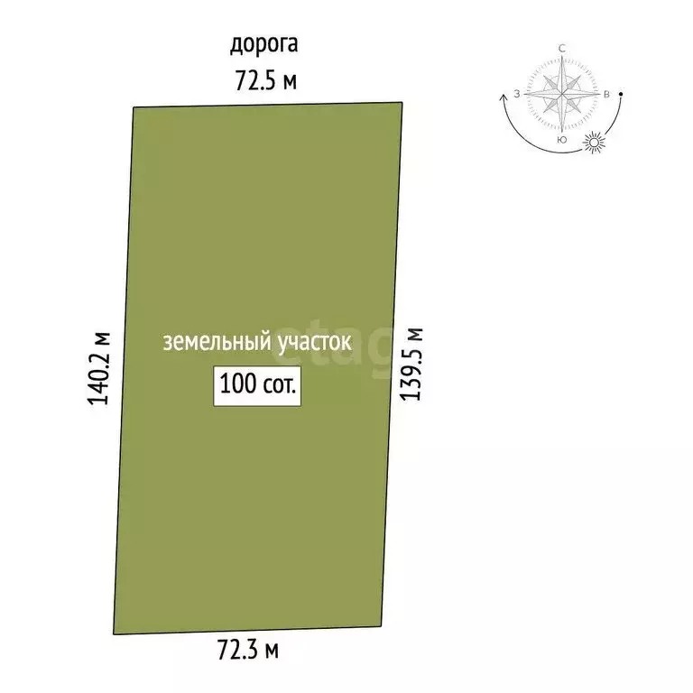 Участок в Батальненское сельское поселение, село Южное, Керченская ... - Фото 1