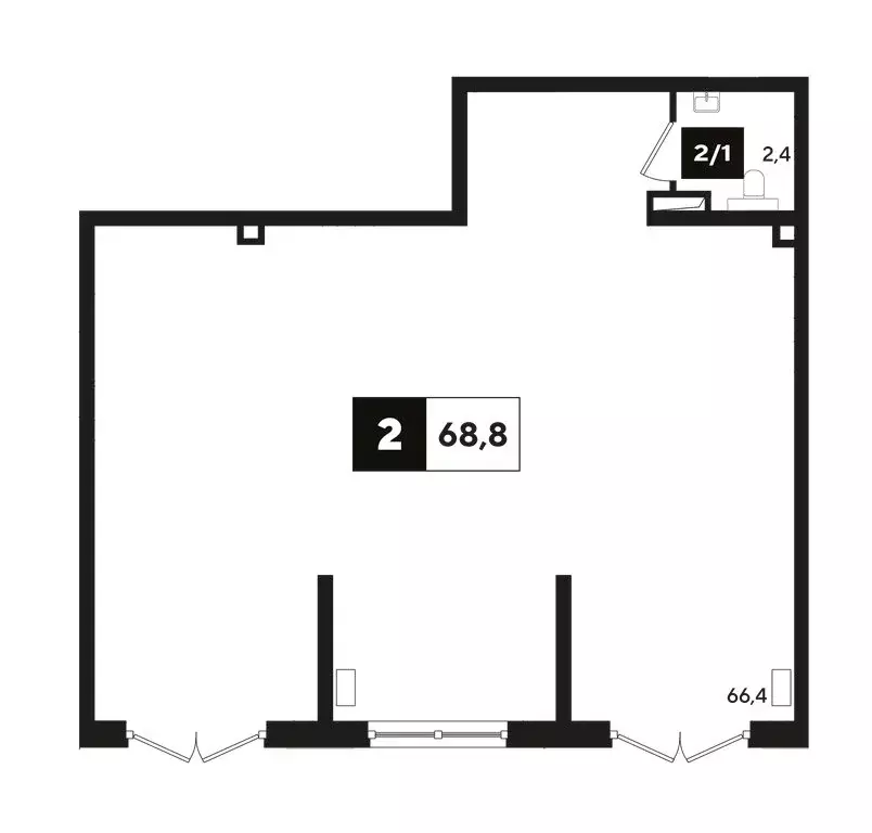 Офис (69.5 м) - Фото 1