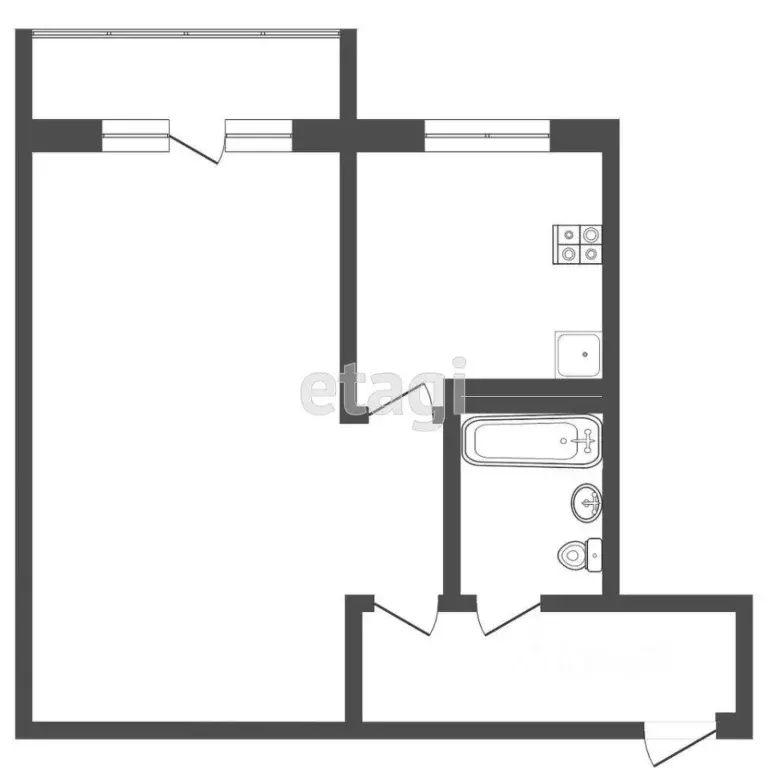 1-к кв. Мордовия, Саранск ул. Семашко, 7 (32.9 м) - Фото 1