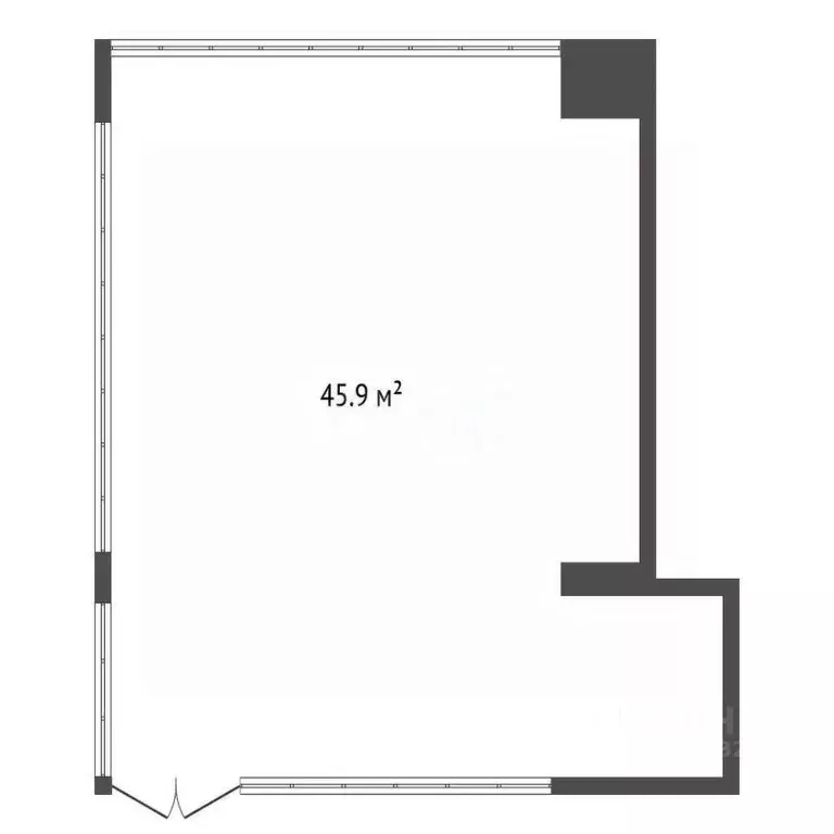 Торговая площадь в Красноярский край, Красноярск ул. Весны, 26 (46 м) - Фото 2