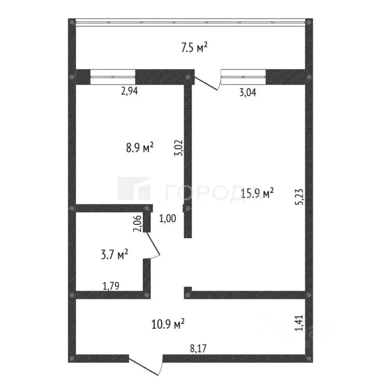 1-к кв. Томская область, Томск просп. Мира, 70/1 (39.4 м) - Фото 1