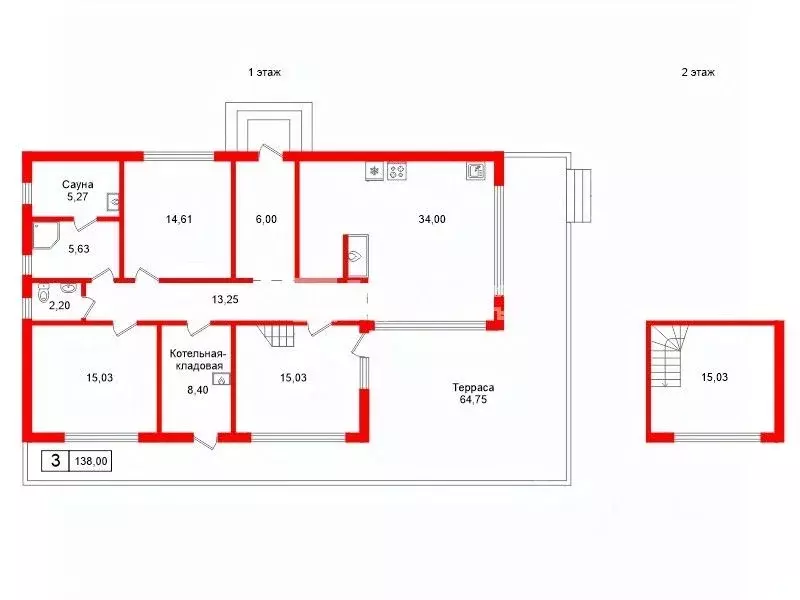 Коттедж в Ленинградская область, Выборгский район, Полянское с/пос, ... - Фото 2