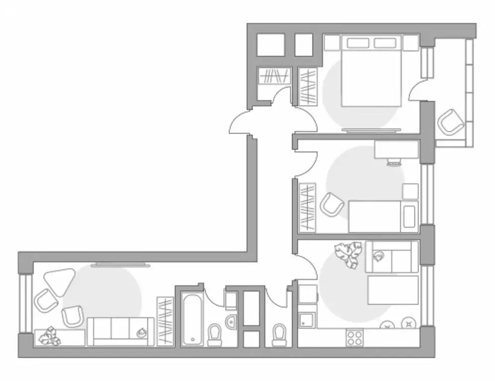 3-комнатная квартира: Красногорск, Ильинский тупик (64.49 м) - Фото 0