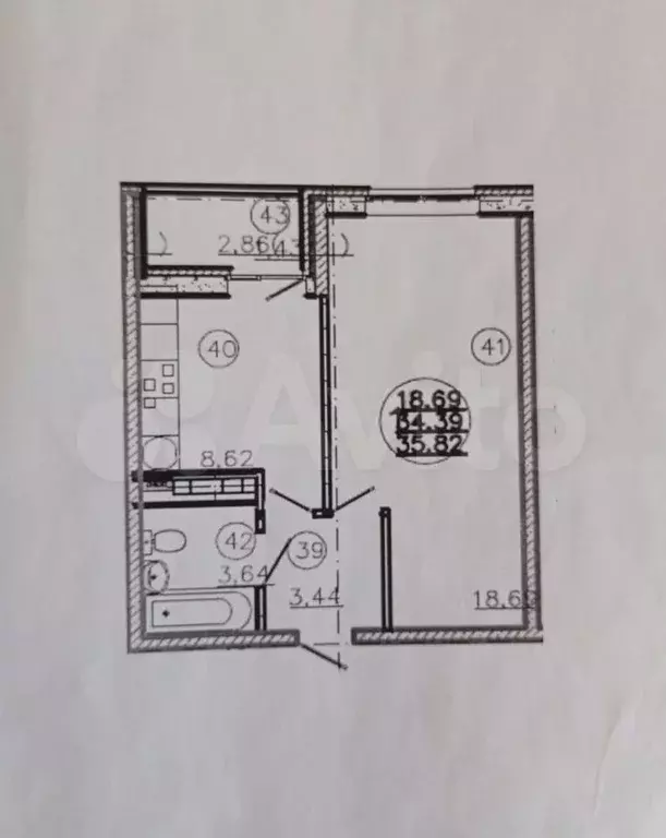 1-к. квартира, 35 м, 13/22 эт. - Фото 0