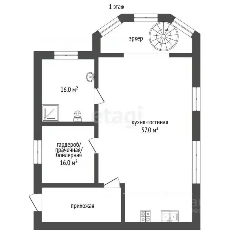 Дом в Смоленская область, Смоленск пер. Реадовский, 4 (372 м) - Фото 2