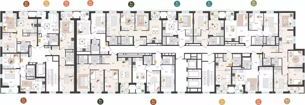 2-к кв. Пермский край, Пермь ул. Куфонина, 1 (49.3 м) - Фото 2