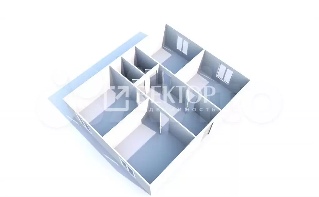 3-к. квартира, 58 м, 1/5 эт. - Фото 0