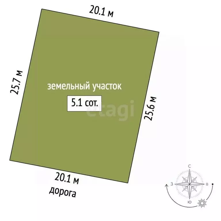 Участок в Ростовская область, Аксай ул. Васильевская (5.1 сот.) - Фото 1
