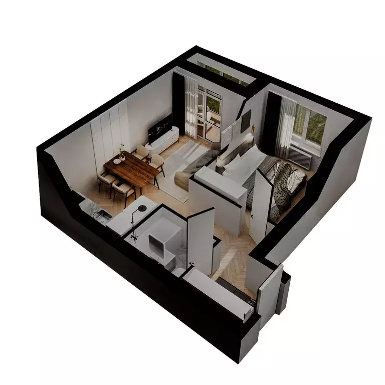 2-комнатная квартира: Челябинская область, Южноуральск (39.9 м) - Фото 2