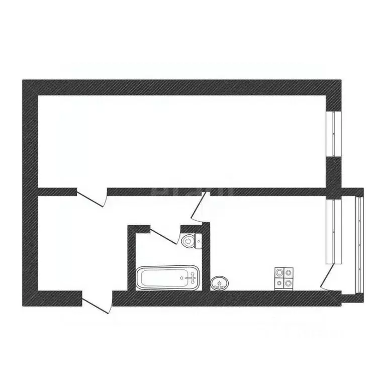 1-к кв. Смоленская область, Десногорск 1-й мкр, 11 (34.8 м) - Фото 1