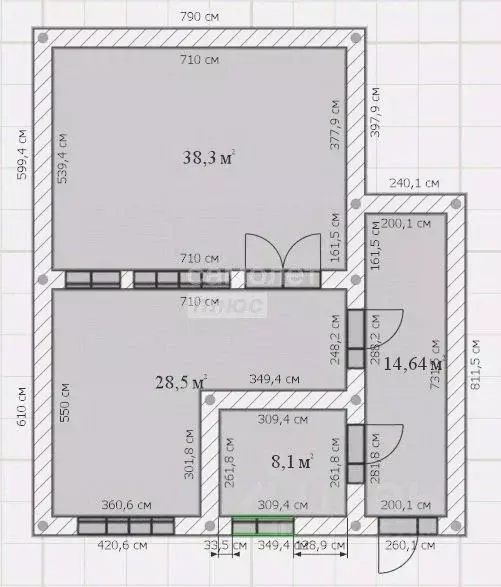 2-к кв. Дагестан, Дербент ул. У. Буйнакского, 32 (80.0 м) - Фото 2