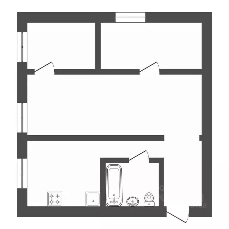 3-к кв. Амурская область, Благовещенск городской округ, пос. ... - Фото 2