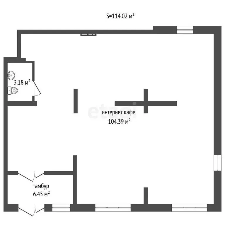 Помещение свободного назначения (115 м) - Фото 1