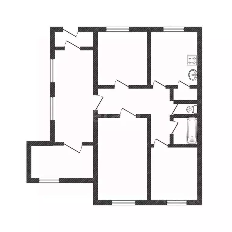 Дом в Белгородская область, Вейделевка рп ул. Октябрьская, 36Б (65 м) - Фото 2