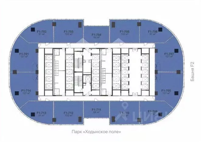 Офис в Москва Ходынский бул., 10 (127 м) - Фото 2