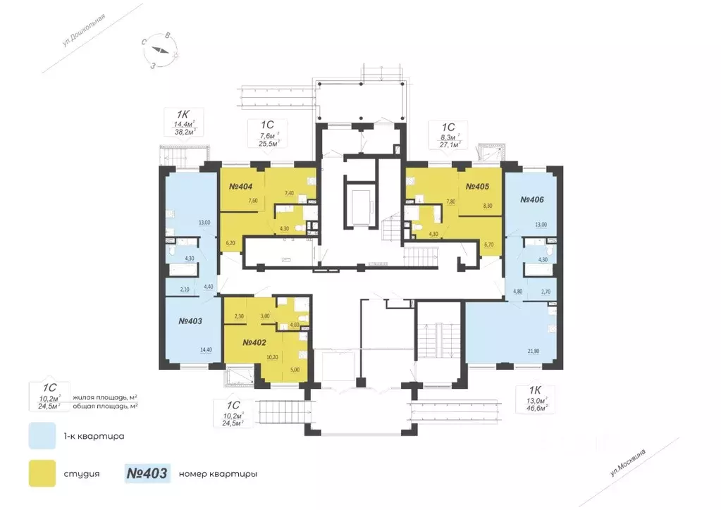 1-к кв. Свердловская область, Екатеринбург ул. Круговая, 18 (38.2 м) - Фото 2