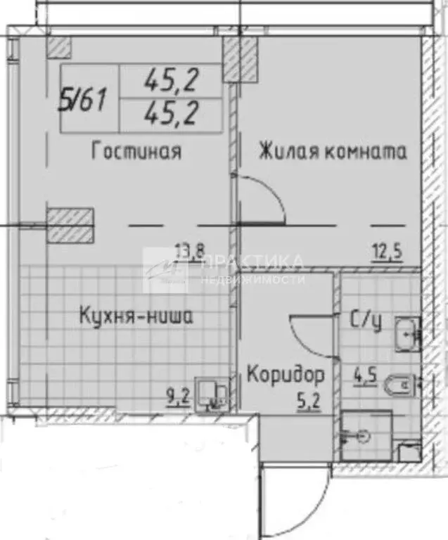 1-комнатная квартира: Москва, Кутузовский проезд, 16А/1 (45.2 м) - Фото 0
