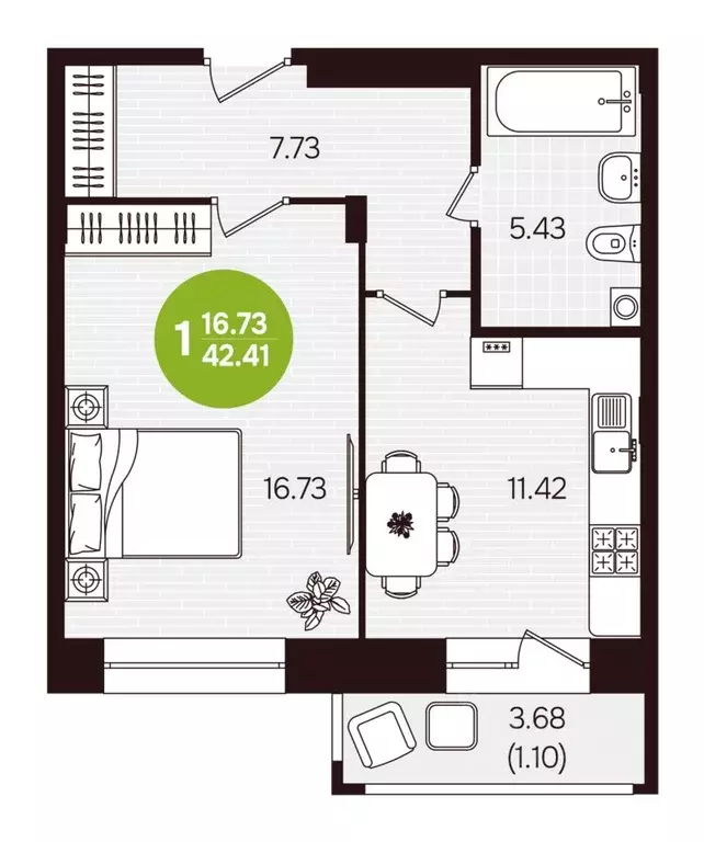 1-к кв. Чувашия, Новочебоксарск ул. Воинов-интернационалистов, поз24 ... - Фото 2