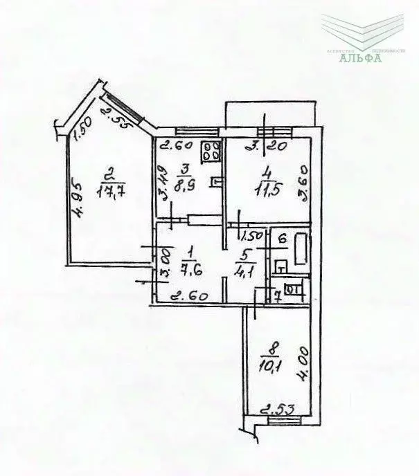 3-к кв. Липецкая область, Липецк Индустриальная ул., 12 (64.3 м) - Фото 0