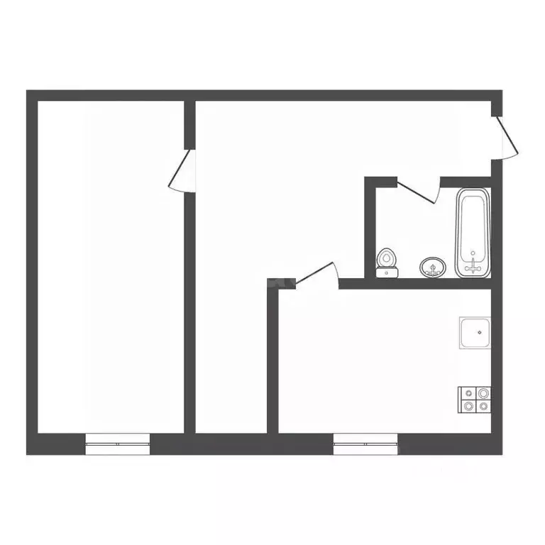 2-к кв. Тульская область, Богородицк Пролетарская ул., 21 (43.4 м) - Фото 2