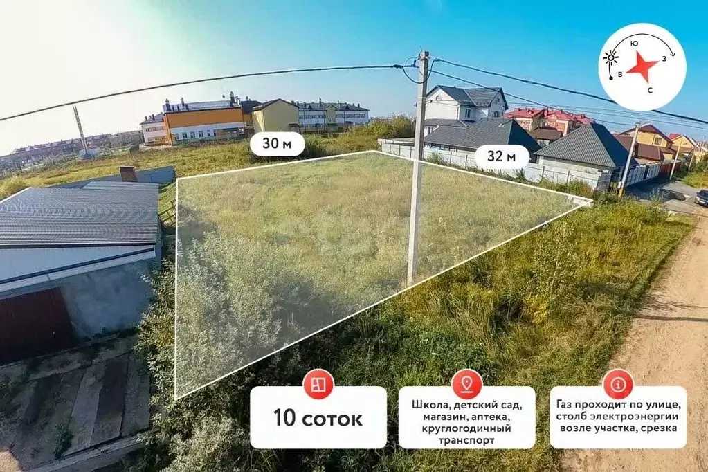 Участок в Тюменская область, Тюменский район, д. Ушакова, Молодежный ... - Фото 0