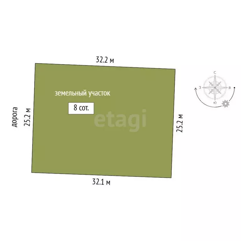 Участок в Тюменский муниципальный округ, деревня Нариманова (8 м) - Фото 1