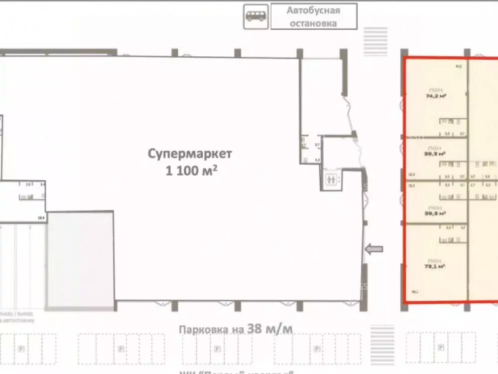Торговая площадь в Московская область, Ленинский городской округ, д. ... - Фото 2