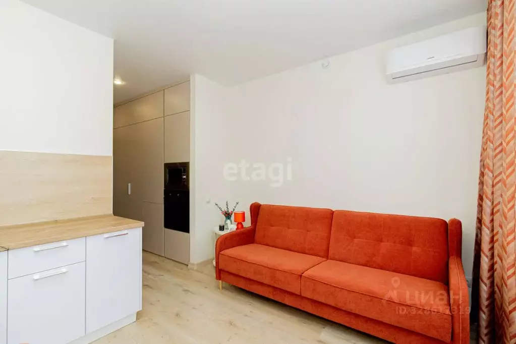 Студия Тюменская область, Тюмень ул. Андрея Кореневского, 7 (22.0 м) - Фото 2