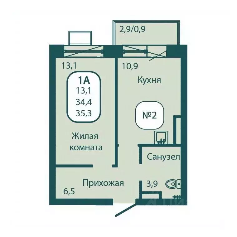 1-к кв. Московская область, Солнечногорск городской округ, Андреевка ... - Фото 1