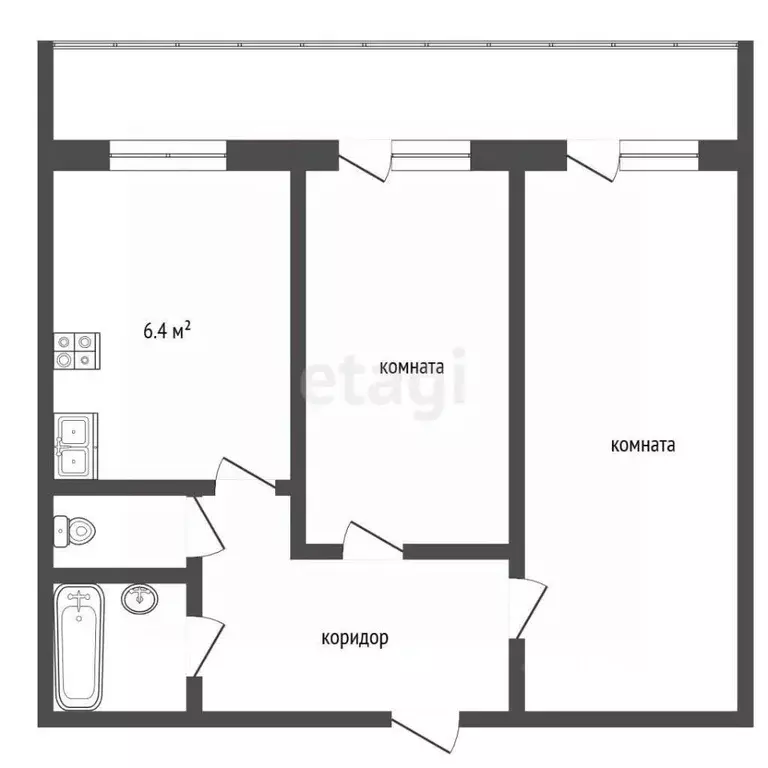 2-к кв. Московская область, Раменский муниципальный округ, пос. ... - Фото 2