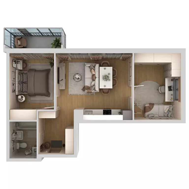 3-к кв. Пермский край, Пермь Самолетная ул., 6 (55.6 м) - Фото 2