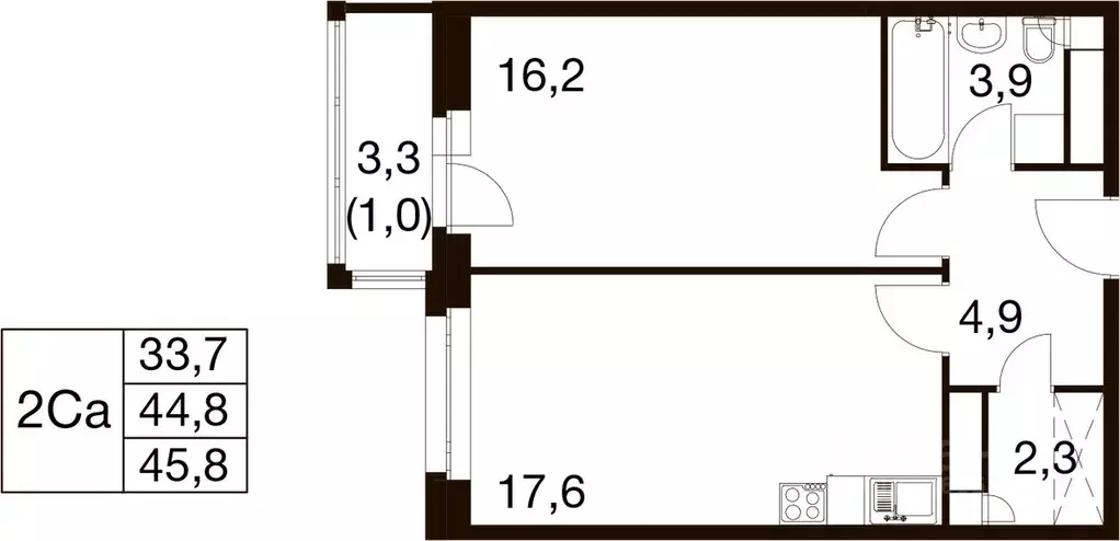 1-к кв. Московская область, Балашиха Гагарина мкр, ул. Проектная, 4 ... - Фото 1