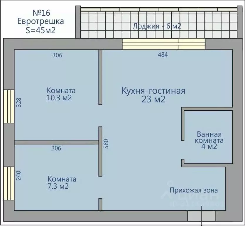 2-к кв. Самарская область, Тольятти ул. Матросова, 27 (45.0 м) - Фото 0