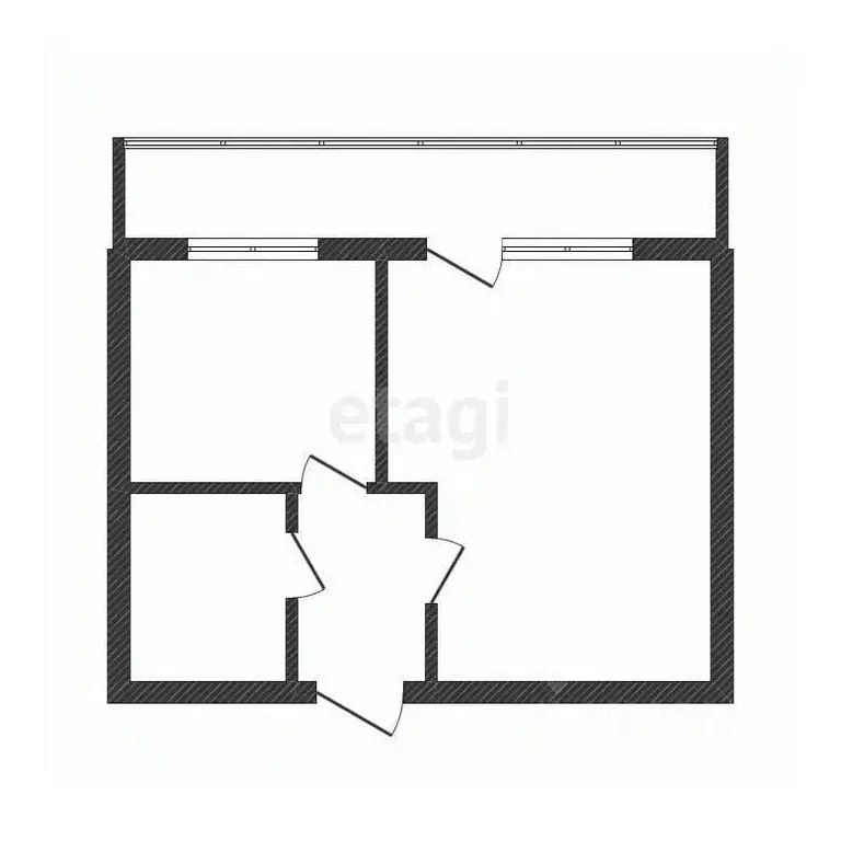 1-к кв. Кемеровская область, Кемерово просп. Притомский, 11/1 (38.7 м) - Фото 2