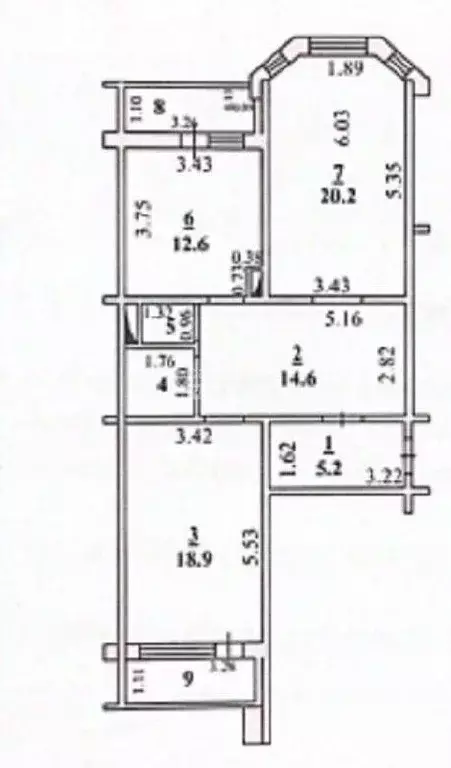 2-к кв. Липецкая область, Липецк ул. И.В. Свиридова, 24к1 (76.4 м) - Фото 2