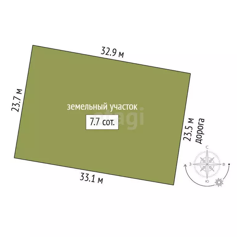 Участок в Севастополь, КСП Красный Октябрь (9.66 м) - Фото 1