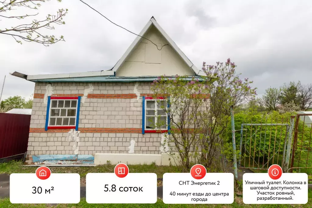 Дом в Хабаровский район, СНТ Энергетик-2 (30 м) - Фото 1