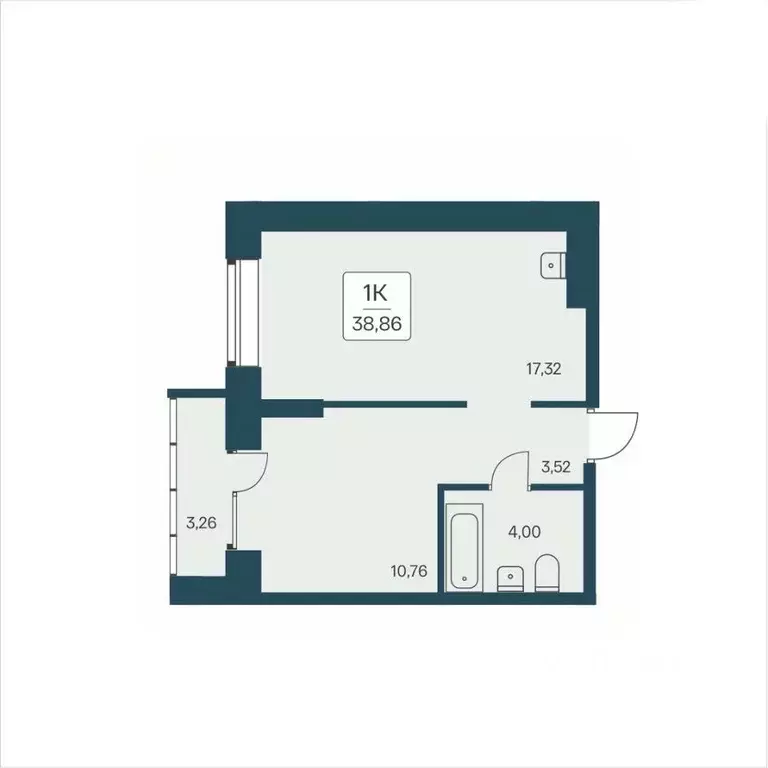 1-к кв. Новосибирская область, Новосибирск ул. Дуси Ковальчук, 385 ... - Фото 1
