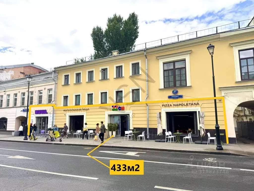 Помещение свободного назначения в Москва ул. Покровка, 27С1 (425 м) - Фото 1