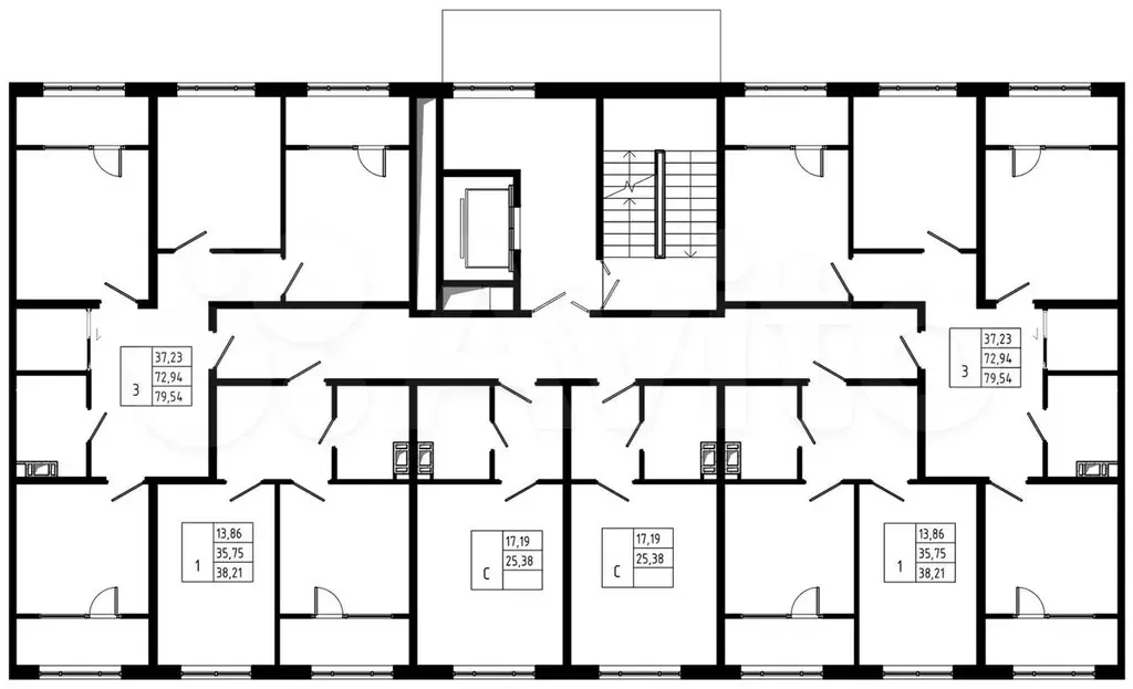 3-к. квартира, 79,5 м, 5/8 эт. - Фото 1