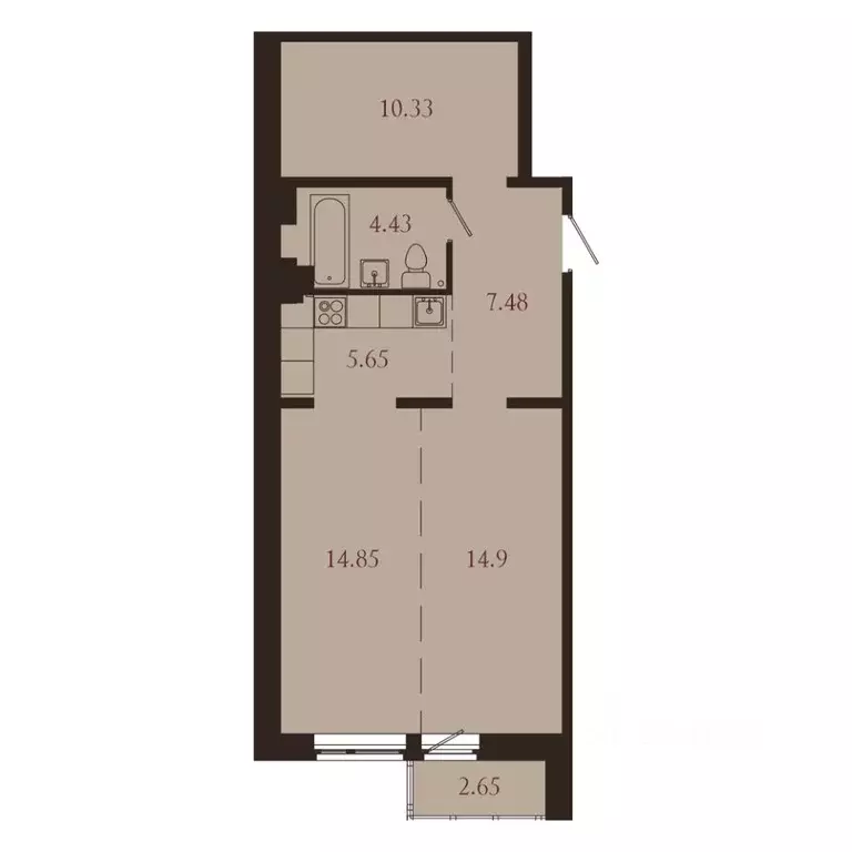 2-к кв. Иркутская область, Иркутск Советская ул., 115/1Б (60.29 м) - Фото 1