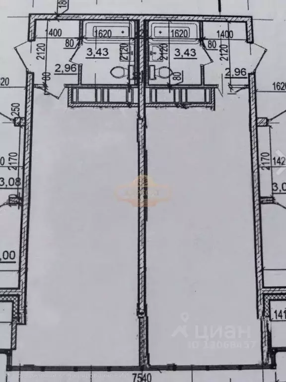Студия Санкт-Петербург пос. Парголово, Заречная ул., 13к2 (31.0 м) - Фото 2
