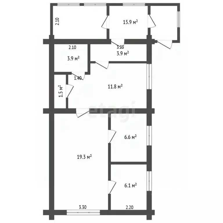 Дом в Башкортостан, Бирск ул. Худайбердина (53 м) - Фото 2