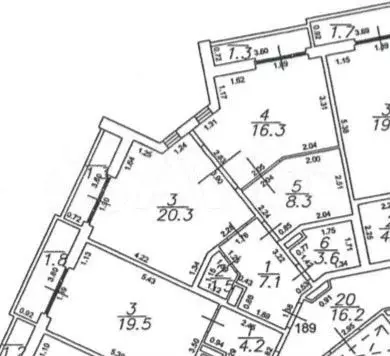 2-к. квартира, 60 м, 6/6 эт. - Фото 0