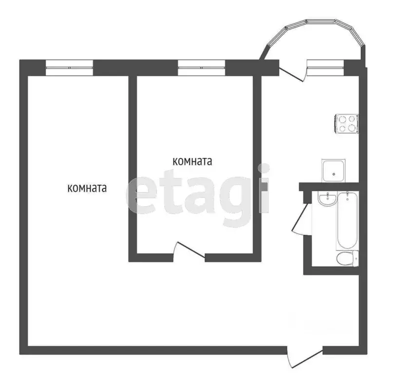 2-к кв. Коми, Сыктывкар Советская ул., 12 (57.0 м) - Фото 1