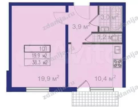 Аукцион: 1-к. квартира, 38,3 м, 6/22 эт. - Фото 0