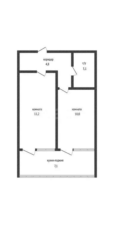 2-комнатная квартира: Краснодар, Российская улица, 267к1 (28.9 м) - Фото 1
