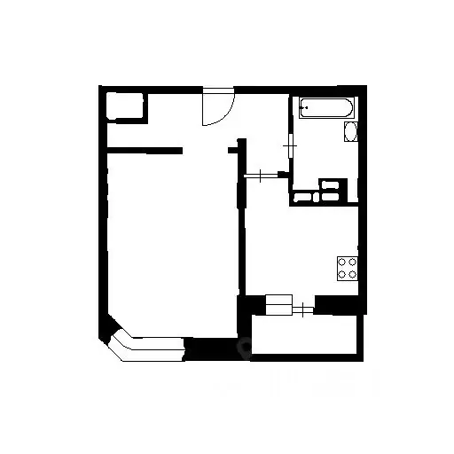 1-к кв. Воронежская область, Воронеж Московский просп., 126 (39.0 м) - Фото 2