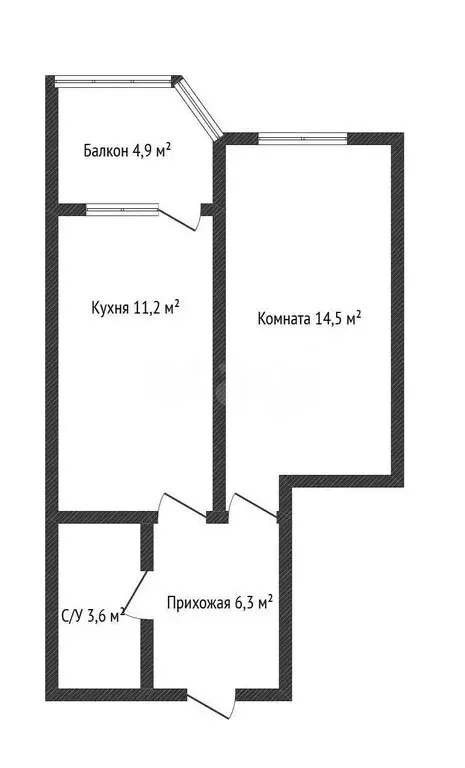 1-комнатная квартира: Геленджик, улица Островского, 172 (35.6 м) - Фото 0