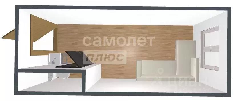 Комната Коми, Сыктывкар ул. Катаева, 45 (13.5 м) - Фото 1